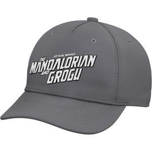 image:imageStar Wars The Mandalorian and Grogu Official BampW Movie Logo Adjustable Printed Baseball HatSlate Grey