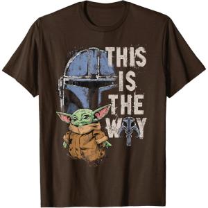 image:imageStar Wars The Mandalorian and Grogu This is the Way Graphic TShirtBrown