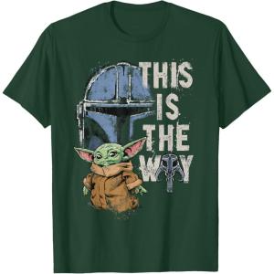image:imageStar Wars The Mandalorian and Grogu This is the Way Graphic TShirtDark Green