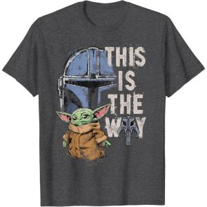 image:imageStar Wars The Mandalorian and Grogu This is the Way Graphic TShirtDark Heather Grey