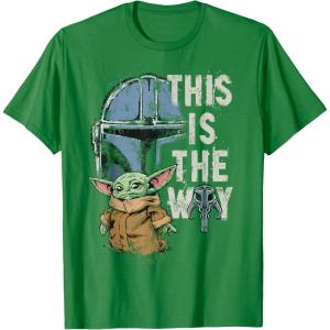 image:imageStar Wars The Mandalorian and Grogu This is the Way Graphic TShirtKelly Green