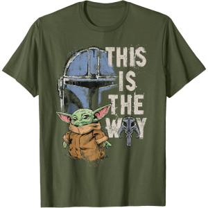 image:imageStar Wars The Mandalorian and Grogu This is the Way Graphic TShirtOlive Green