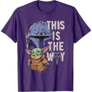 image:imageStar Wars The Mandalorian and Grogu This is the Way Graphic TShirtPurple