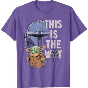 image:imageStar Wars The Mandalorian and Grogu This is the Way Graphic TShirtPurple Heather