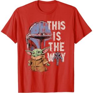 image:imageStar Wars The Mandalorian and Grogu This is the Way Graphic TShirtRed