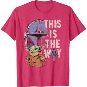 image:imageStar Wars The Mandalorian and Grogu This is the Way Graphic TShirtRed Heather