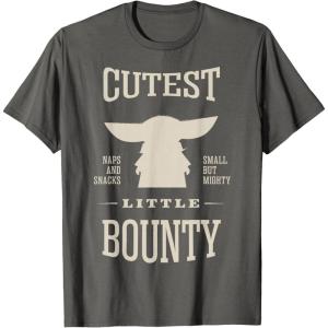 image:imageThe Mandalorian And Grogu Cutest Little Bounty Naps amp Snacks TShirtAsphalt Grey