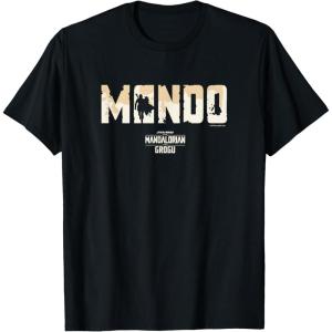 image:imageThe Mandalorian and Grogu  Bold Mando Silhouette TShirtBlack