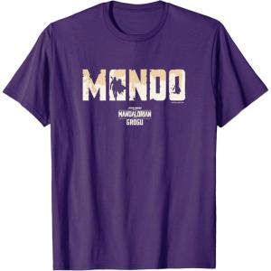image:imageThe Mandalorian and Grogu  Bold Mando Silhouette TShirtPurple