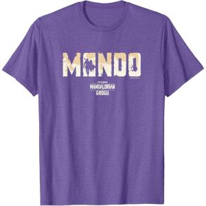 image:imageThe Mandalorian and Grogu  Bold Mando Silhouette TShirtPurple Heather