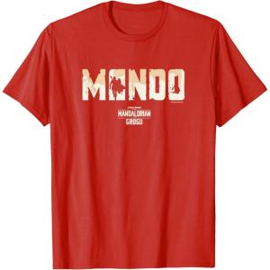 image:imageThe Mandalorian and Grogu  Bold Mando Silhouette TShirtRed