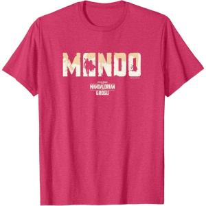 image:imageThe Mandalorian and Grogu  Bold Mando Silhouette TShirtRed Heather
