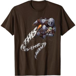 image:imageThe Mandalorian and Grogu  This is the Way TShirtBrown