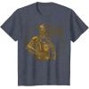 image:imageStar Wars C3PO Golden Star TShirtHeather Blue