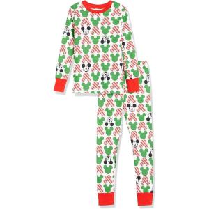 image:imageAmazon Essentials Disney  Marvel  Star Wars Boys and Toddlers SnugFit Cotton Pajama Sleepwear Sets2piece Mickey Holiday