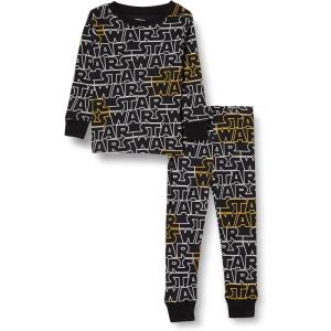 image:imageAmazon Essentials Disney  Marvel  Star Wars Boys and Toddlers SnugFit Cotton Pajama Sleepwear Sets2piece Star Wars Logo