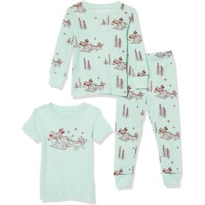 image:imageAmazon Essentials Disney  Marvel  Star Wars Boys and Toddlers SnugFit Cotton Pajama Sleepwear Sets3piece Mickey Winter Set