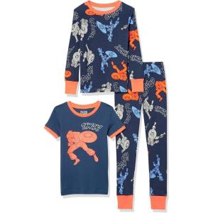 image:imageAmazon Essentials Disney  Marvel  Star Wars Boys and Toddlers SnugFit Cotton Pajama Sleepwear SetsMarvel Captain America