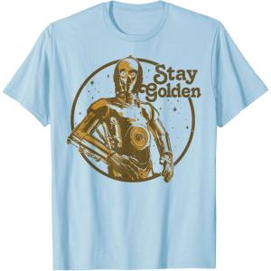 image:imageStar Wars C3PO Golden Star TShirtBaby Blue