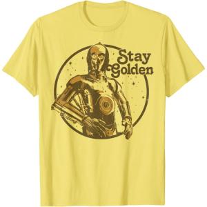 image:imageStar Wars C3PO Golden Star TShirtLemon Yellow