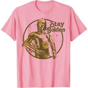 image:imageStar Wars C3PO Golden Star TShirtPink