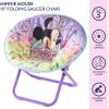 image:imageIdea Nuova Disney Star Wars The Mandalorian Grogu aka The Child Toddler 19 Folding Saucer Chair with Cushion Polyester Ages 3Minnie Mouse Purple