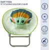 image:imageIdea Nuova Disney Star Wars The Mandalorian Grogu aka The Child Toddler 19 Folding Saucer Chair with Cushion Polyester Ages 3Star Wars  the Mandalorian