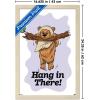 image:imageStar Wars Classic Humor  Ewok Hang In There Wall Poster 34L x 224W Premium Unframed VersionBlonde Framed Version