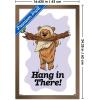 image:imageStar Wars Classic Humor  Ewok Hang In There Wall Poster 34L x 224W Premium Unframed VersionBronze Framed Version
