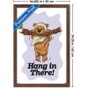 image:imageStar Wars Classic Humor  Ewok Hang In There Wall Poster 34L x 224W Premium Unframed VersionMahogany Framed Version