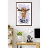 image:imageStar Wars Classic Humor  Ewok Hang In There Wall Poster 34L x 224W Premium Unframed VersionMahogany Framed Version