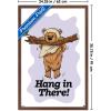 image:imageStar Wars Classic Humor  Ewok Hang In There Wall Poster 34L x 224W Premium Unframed VersionMahogany Framed Version