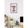 image:imageStar Wars Classic Humor  Ewok Hang In There Wall Poster 34L x 224W Premium Unframed VersionMahogany Framed Version