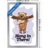 image:imageStar Wars Classic Humor  Ewok Hang In There Wall Poster 34L x 224W Premium Unframed VersionSilver Framed Version