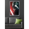 image:imageStar Wars Saga  Darth Vader Lightsaber Glow Wall Poster 34L x 224W Premium Unframed VersionSilver Framed Version