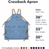 image:imagehedley amp bennett Crossback Apron Collection  Adjustable Chef Aprons with 3 Pockets for Cooking and Grilling STAR WARS Darth VaderCedar Blue