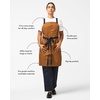 image:imagehedley amp bennett Crossback Apron Collection  Adjustable Chef Aprons with 3 Pockets for Cooking and Grilling STAR WARS Darth VaderDenver Brown
