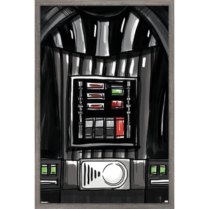 image:imageStar Wars Kids Sketch  Darth Vader Chest Panel Wall Poster 34L x 224W Premium Unframed VersionBarnwood Framed Version