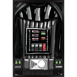 image:imageStar Wars Kids Sketch  Darth Vader Chest Panel Wall Poster 34L x 224W Premium Unframed VersionBlack Framed Version