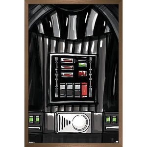 image:imageStar Wars Kids Sketch  Darth Vader Chest Panel Wall Poster 34L x 224W Premium Unframed VersionBronze Framed Version