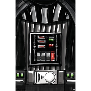 image:imageStar Wars Kids Sketch  Darth Vader Chest Panel Wall Poster 34L x 224W Premium Unframed VersionPremium Unframed Version