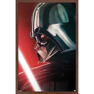 image:imageStar Wars Saga  Darth Vader Lightsaber Glow Wall Poster 34L x 224W Premium Unframed VersionMahogany Framed Version
