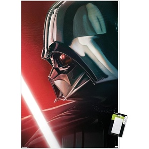 image:imageStar Wars Saga  Darth Vader Lightsaber Glow Wall Poster 34L x 224W Premium Unframed VersionPremium Poster  Mount Bundle