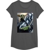 image:imageStar Wars The Mandalorian and Grogu Official Movie Poster TShirtAsphalt Grey