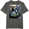 image:imageStar Wars The Mandalorian and Grogu Official Movie Poster TShirtAsphalt Grey