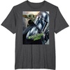 image:imageStar Wars The Mandalorian and Grogu Official Movie Poster TShirtDark Heather Grey