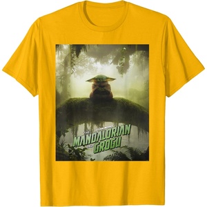 image:imageStar Wars The Mandalorian and Grogu Movie Meditating Poster TShirtGolden Yellow