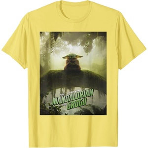 image:imageStar Wars The Mandalorian and Grogu Movie Meditating Poster TShirtLemon Yellow