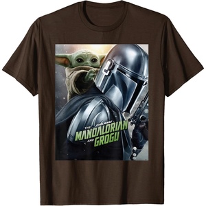 image:imageStar Wars The Mandalorian and Grogu Official Movie Poster TShirtBrown