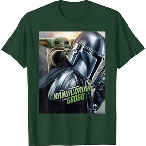 image:imageStar Wars The Mandalorian and Grogu Official Movie Poster TShirtDark Green